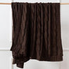 Black Strip 100% Cotton Throw (7593449717960)