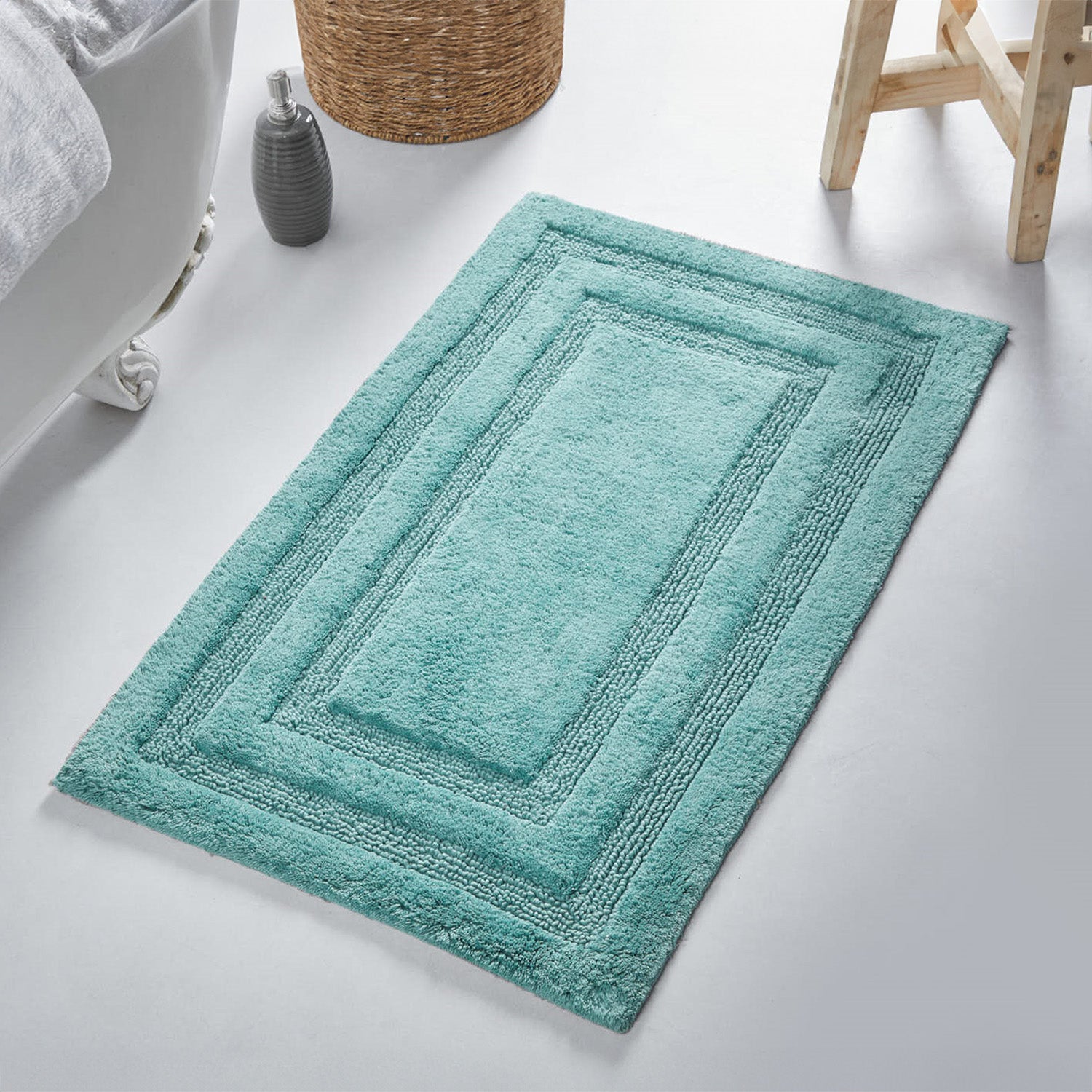 100% Cotton Reversible Non-Skid Bath Mat Set – Ariza Sleep Inc.