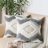 Ariza Tuft Chevron Diamond Accent Pillow (7593979052232)